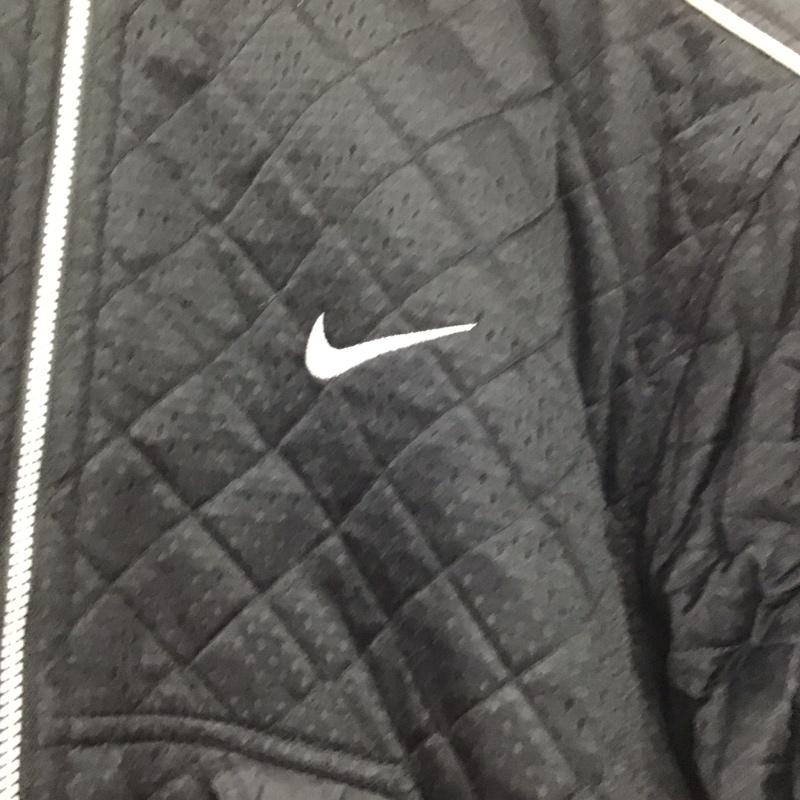 ナイキ NIKE ジャケット、上着 ジャンパー、ブルゾン f60308 ジップアップジャケット ナイロンジャケット M ロゴ、文字 黒 / ブラック /  レディース USED 古着 中古 10144194