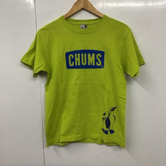 チャムス CHUMS Tシャツ 半袖 S プリント 黄緑 / イエローグリーン /  メンズ USED 古着 中古 10131352