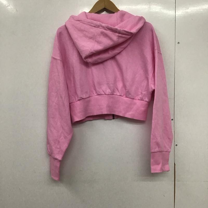 ザラ ZARA パーカー 長袖 ジップアップパーカー 長袖パーカー カジュアルジャケット M 無地 桃 / ピンク /  レディース USED 古着 中古 10145435