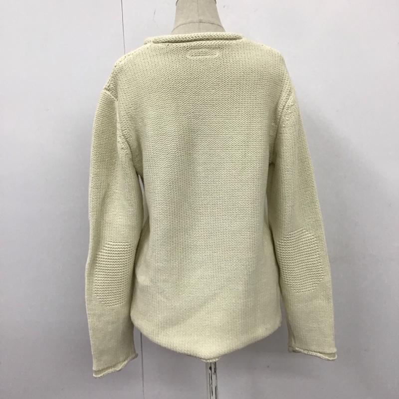 ハリウッドランチマーケット HRMARKET ニット、セーター 長袖 M 無地 白 / ホワイト /  レディース USED 古着 中古 10121489