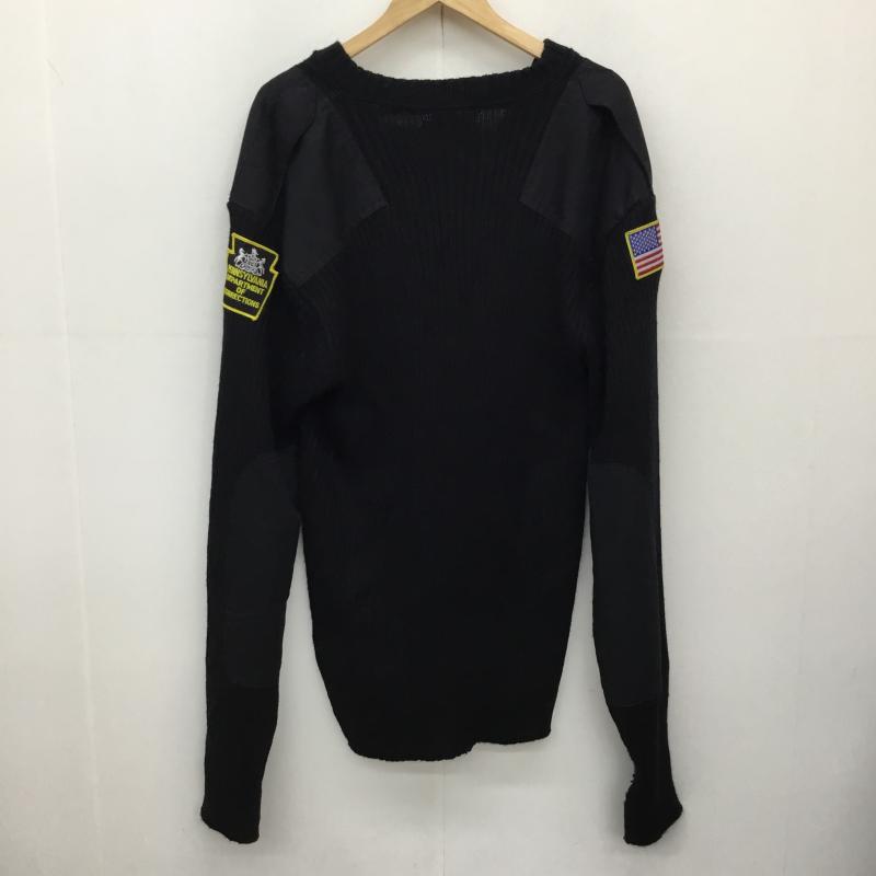 ユーズドクロージング used clothes ニット、セーター 七分袖 Blauer 3L 無地 黒 / ブラック /  メンズ USED 古着 中古 10138467