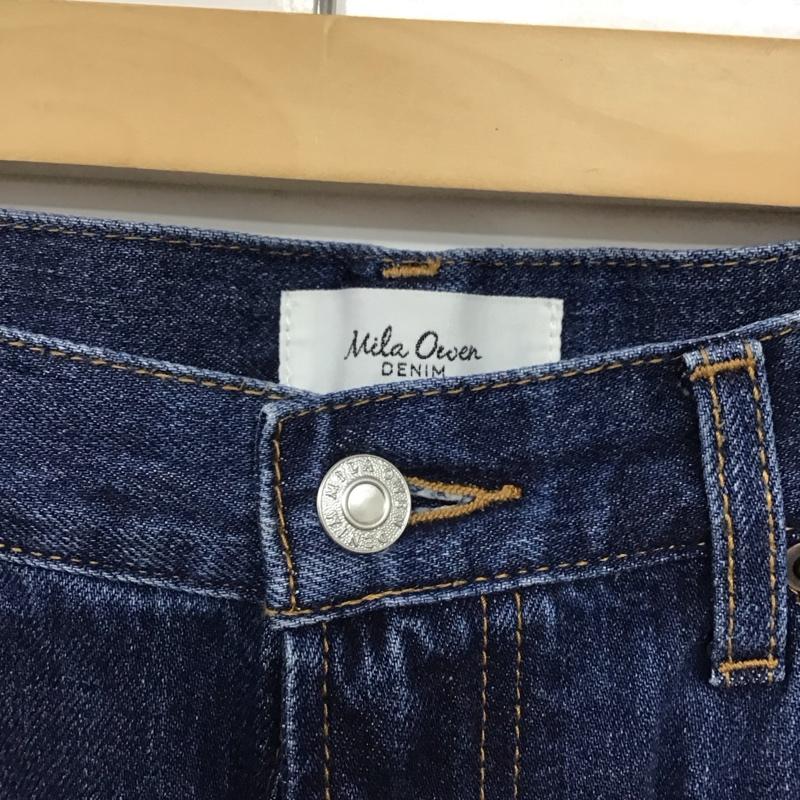 ミラオーウェン Mila Owen パンツ デニム、ジーンズ 09WFP241940 裾段差脇スリットデニムパンツ 1 無地 青 / ブルー /  レディース USED 古着 中古 10142285
