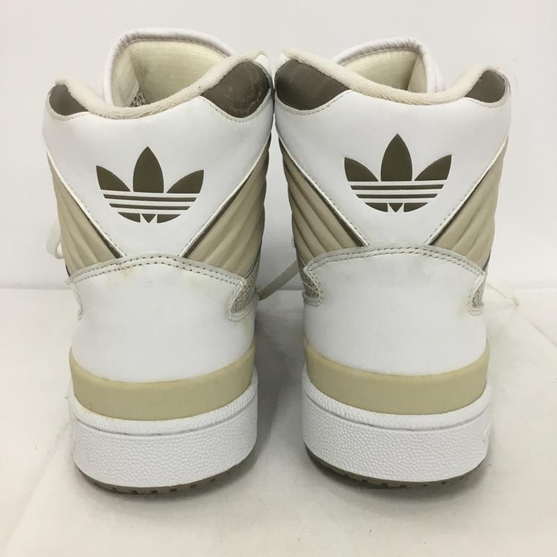 アディダス adidas スニーカー スニーカー 036804 FLEETWOOD 28cm 箱有 28.0cm ロゴ、文字 白 / ホワイト / X ベージュ / ベージュ /  メンズ USED 古着 中古 10133396