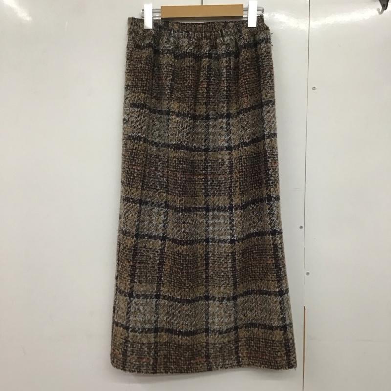 サマンサモスモスブルー Samansa Mos2 blue スカート ロングスカート ロングスカート フレアスカート カジュアルスカート FREE チェック マルチカラー / マルチカラー /  レディース USED 古着 中古 10145384