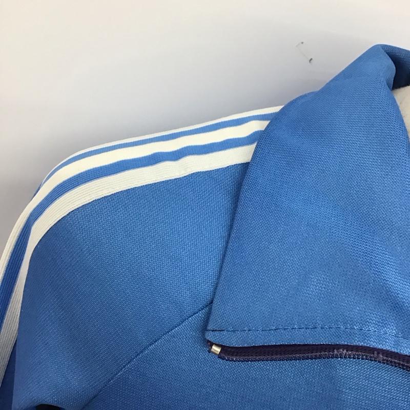 アディダス adidas ジャケット、上着 ジャケット、ブレザー ジャージ ジップアップジャケット 古着 スポーツウェア ロゴ、文字 青 / ブルー /  メンズ USED 古着 中古 10126052