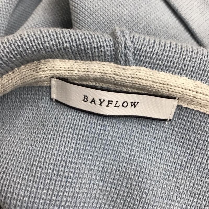 ベイフロー BAYFLOW パーカー 長袖 長袖パーカー フード付きパーカー 無地スウェット 4 無地 水色 / ライトブルー /  メンズ USED 古着 中古 10120620