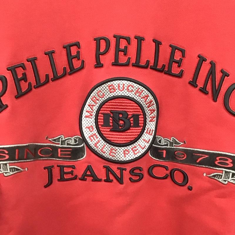 ペレペレ PELLEPELLE トレーナー 長袖 長袖トレーナー スウェット クルーネック プルオーバー XL ロゴ、文字 赤 / レッド /  メンズ USED 古着 中古 10144183