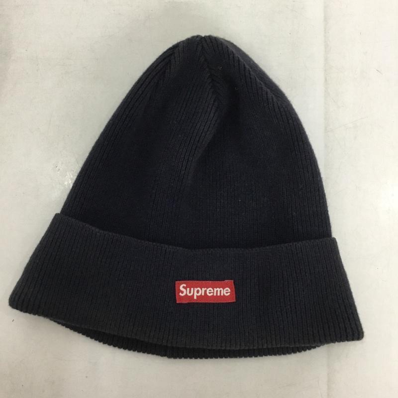 シュプリーム Supreme 帽子 ニット帽 ボックスロゴ ロゴ、文字 紺 / ネイビー /  メンズ USED 古着 中古 10151048