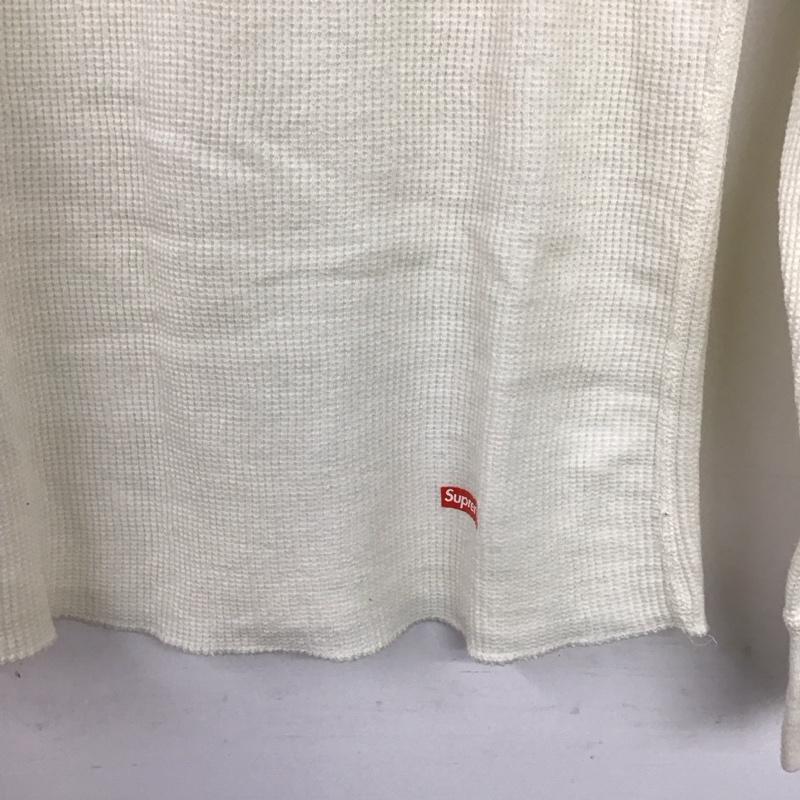 シュプリーム Supreme カットソー 長袖 Hanes ワッフルTシャツ 長袖カットソー S 無地 アイボリー / アイボリー /  メンズ USED 古着 中古 10147586