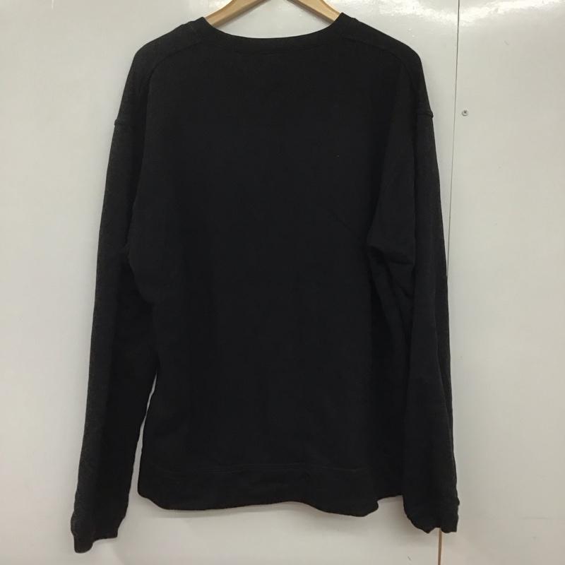 チャムス CHUMS トレーナー 長袖 長袖トレーナー スウェット クルーネック プルオーバー XL ロゴ、文字 黒 / ブラック /  メンズ USED 古着 中古 10142962