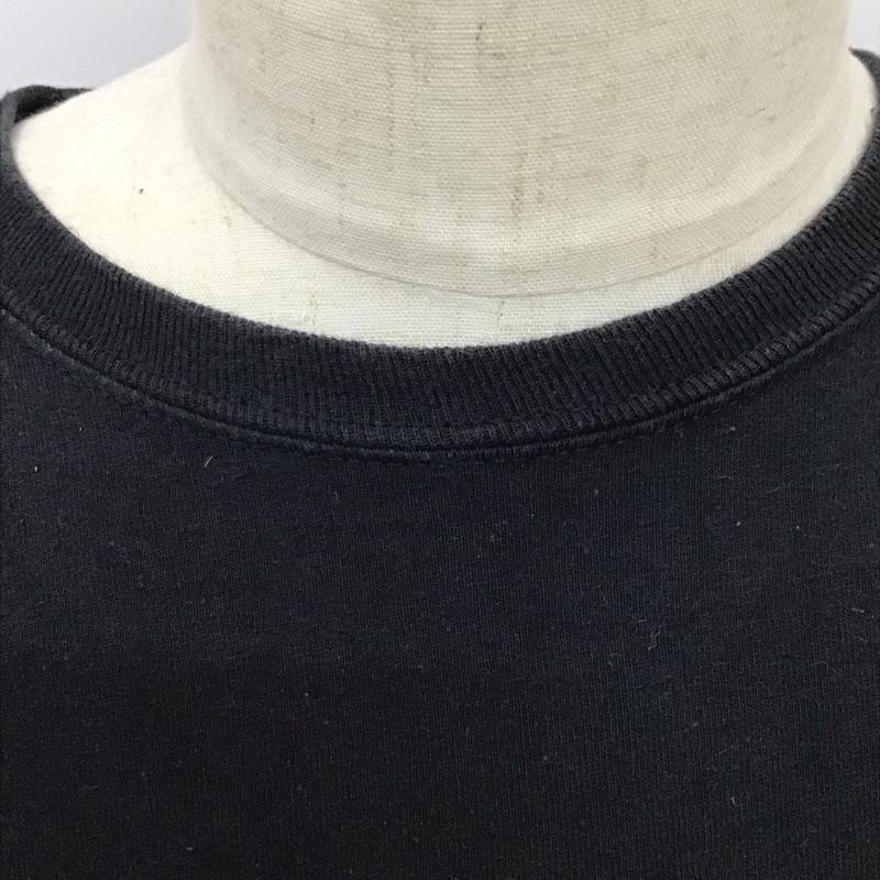 フラグスタフ FLAGSTUFF カットソー 長袖 長袖カットソー クルーネックカットソー ロングスリーブカットソー プリントTシャツ ロゴ、文字 黒 / ブラック /  メンズ USED 古着 中古 10115611