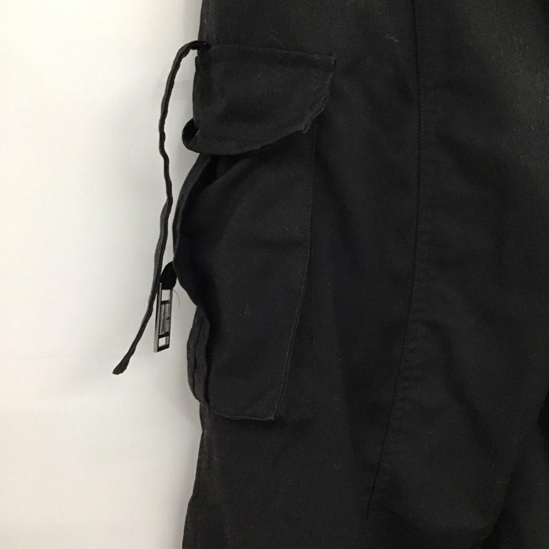エモダ EMODA パンツ ワークパンツ、ペインターパンツ 042350700401-01 ツータックワイドカーゴパンツ ワイドパンツ S 無地 黒 / ブラック /  レディース USED 古着 中古 10149359