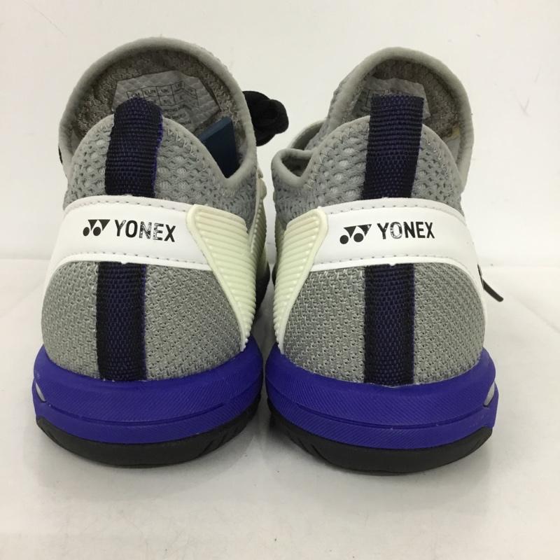 ヨネックス YONEX スニーカー スニーカー SHTF3MGC パワークッションフュージョンレブ3メンGC テニスシューズ 箱有 24cm 24.0cm ロゴ、文字 白 / ホワイト / X 黒 / ブラック / X 青 / ブルー /  レディース USED 古着 中古 10150024
