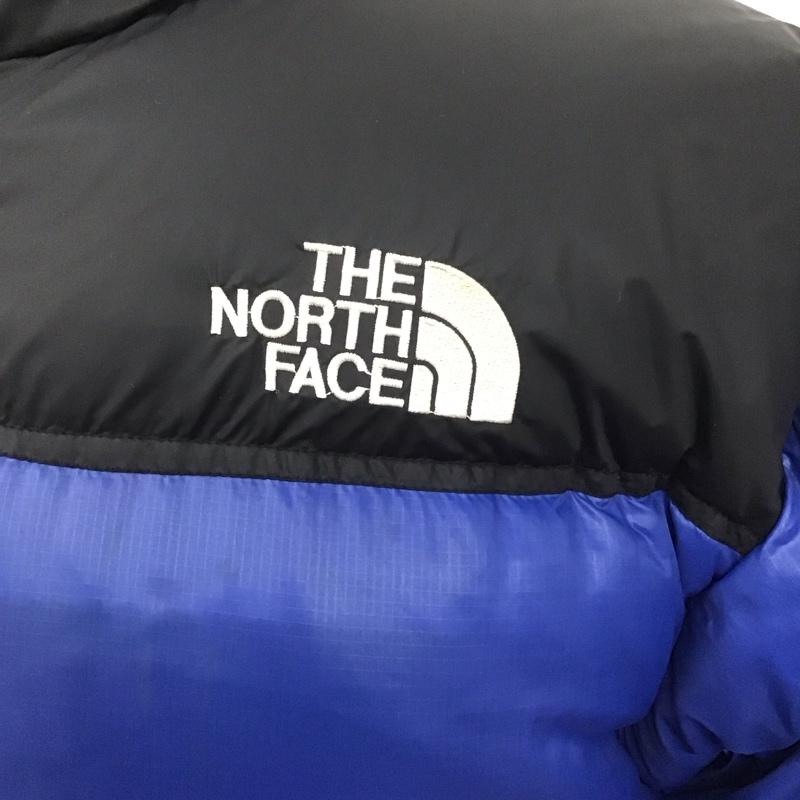 ザノースフェイス THE NORTH FACE ジャケット、上着 ジャンパー、ブルゾン ジップアップジャケット ジャンパー ダウンジャケット カジュアルジャケット アウター XL ロゴ、文字 黒 / ブラック / X 青 / ブルー /  メンズ USED 古着 中古 10106760