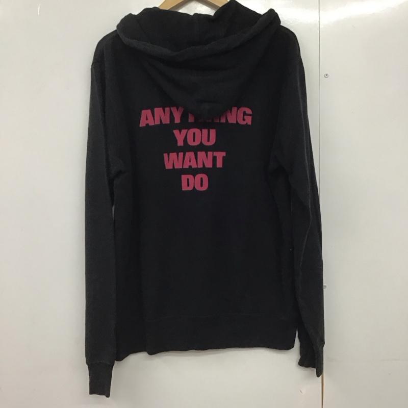 ヒステリックグラマー HYSTERIC GLAMOUR パーカー 長袖 0223CF09 プルオーバー フーディー 裏毛 L プリント 黒 / ブラック /  メンズ USED 古着 中古 10144708