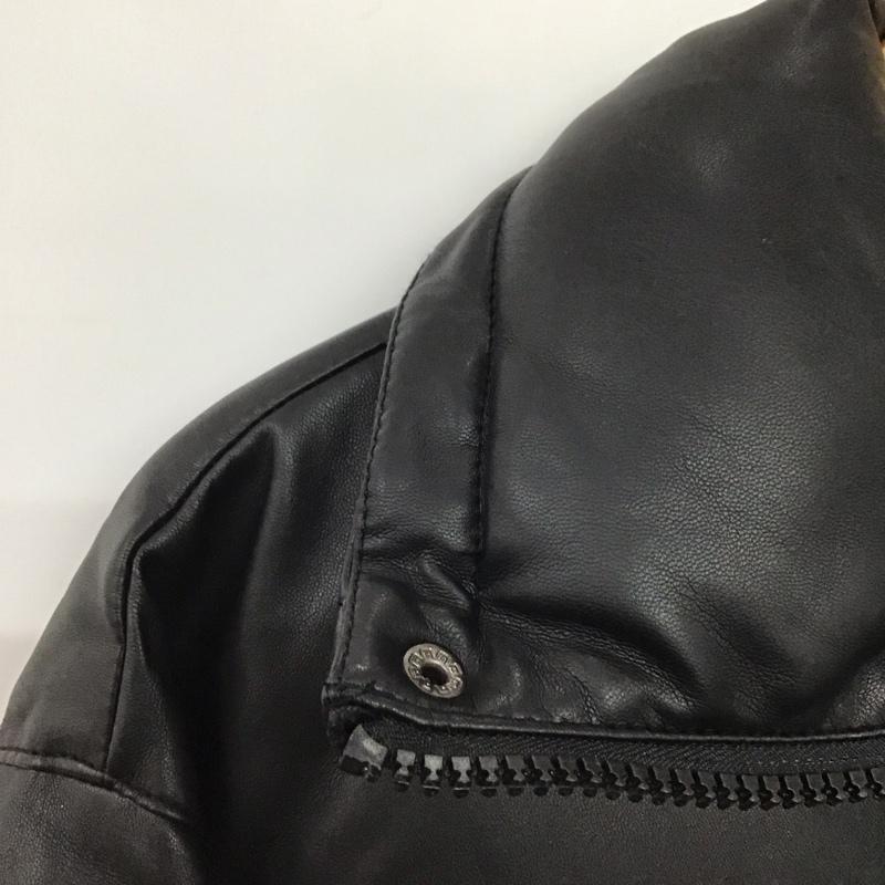 ザラ ZARA ジャケット、上着 ジャンパー、ブルゾン L 無地 黒 / ブラック /  メンズ USED 古着 中古 10142254