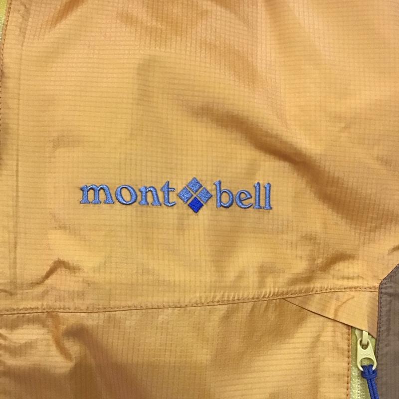 モンベル mont-bell ジャケット、上着 ジャケット、ブレザー 1128256 ストームクルーザージャケット ナイロンジャケット アウター M ロゴ、文字 橙 / オレンジ /  メンズ USED 古着 中古 10109828