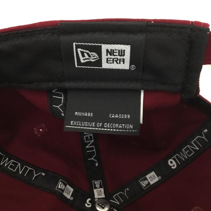 ニューエラ NEW ERA 帽子 キャップ NY ニューヨークヤンキース 9TWENTY ロゴ、文字 えんじ / ワインレッド /  メンズ USED 古着 中古 10130031