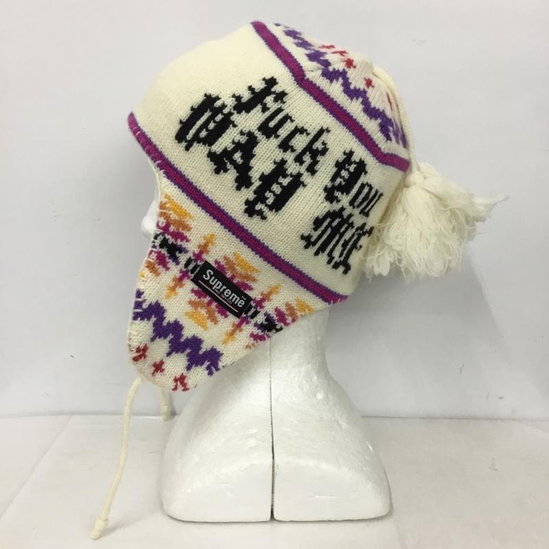 シュプリーム Supreme 帽子 ニット帽 Fuck You Pay Me Ear Flap Beanie ロゴ、文字 マルチカラー / マルチカラー /  メンズ USED 古着 中古 10146071