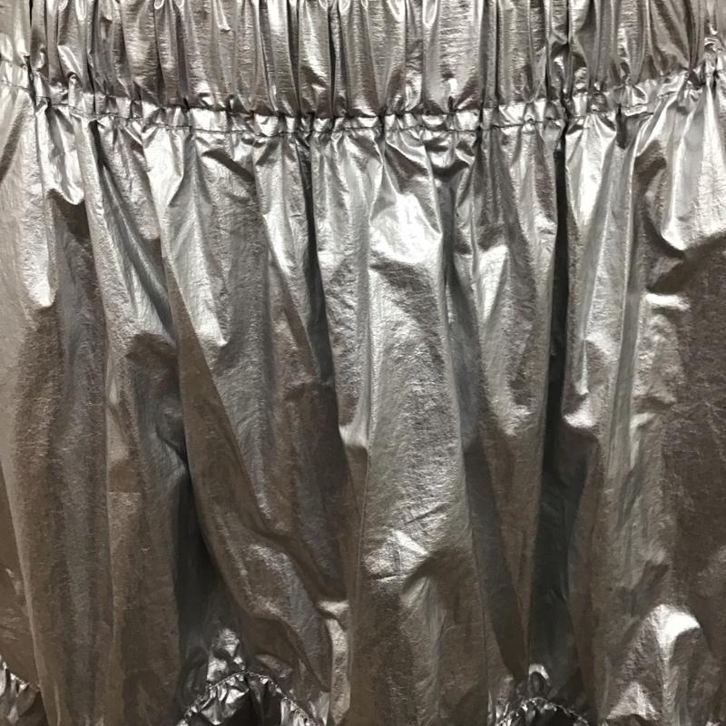 レプシィム LEPSIM スカート ロングスカート コーティング切替スカート FREE 無地 銀 / シルバー /  レディース USED 古着 中古 10122266