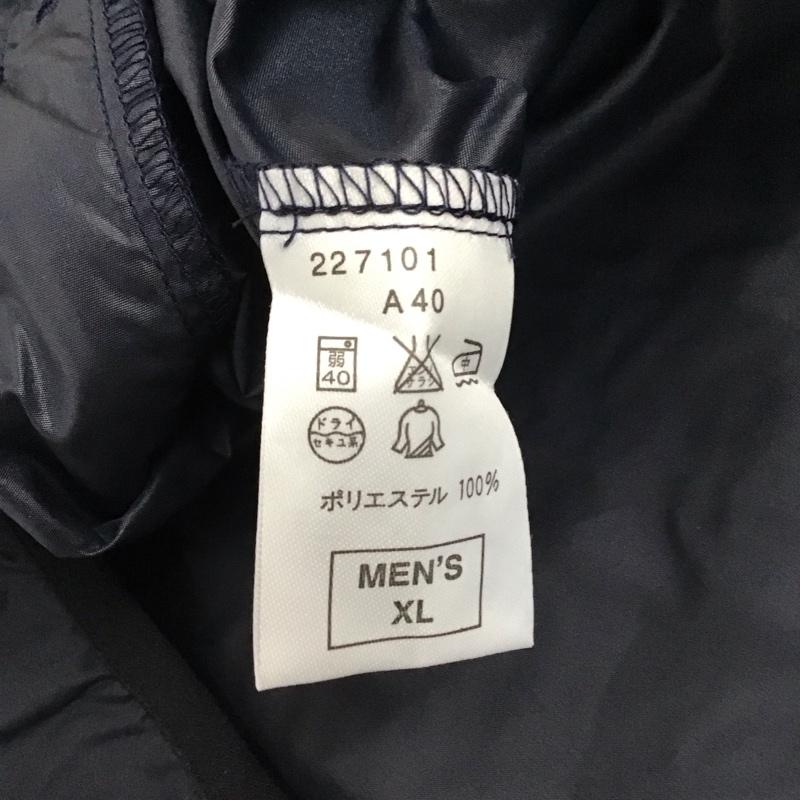 ナイキ NIKE ジャケット、上着 ジャンパー、ブルゾン ジップアップジャケット ナイロンジャケット アウター XL ロゴ、文字 紺 / ネイビー /  メンズ USED 古着 中古 10150748