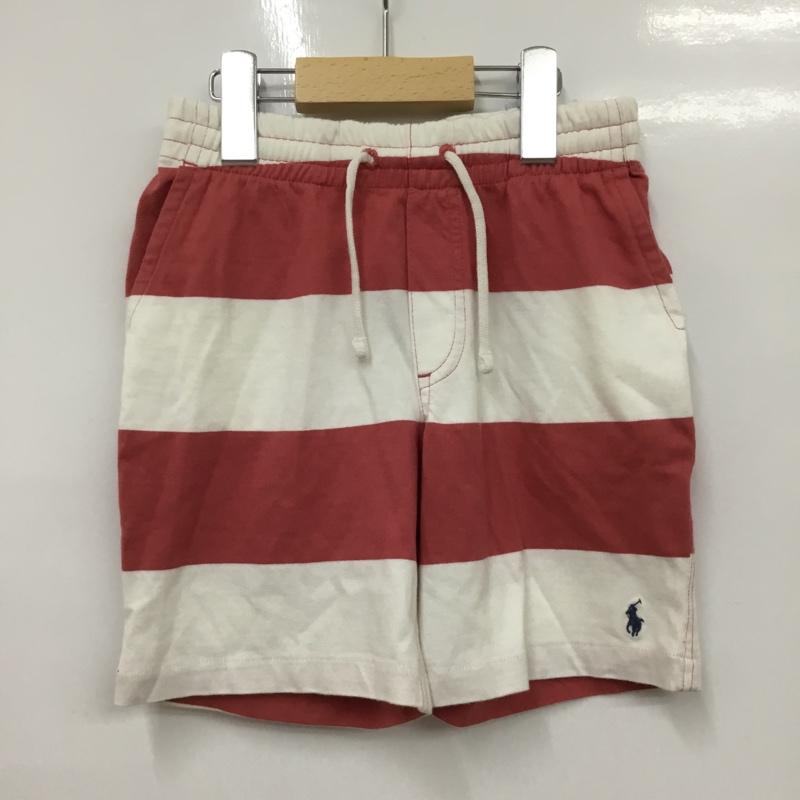 ポロラルフローレン POLO RALPH LAUREN パンツ ショートパンツ ショートパンツ ハーフパンツ カジュアルパンツ 6 ボーダー柄 白 / ホワイト / X 赤 / レッド /  ボーイズ USED 古着 中古 10116544