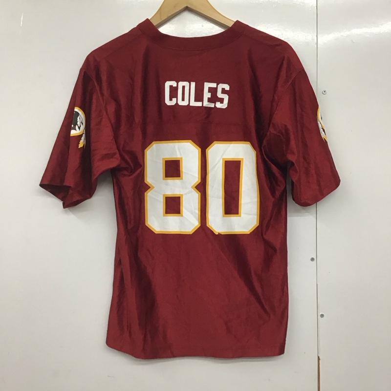 ナショナルフットボールリーグ NFL カットソー 半袖 半袖カットソー Vネック プリントカットソー ユニフォーム L ロゴ、文字 えんじ / ワインレッド /  メンズ USED 古着 中古 10142597