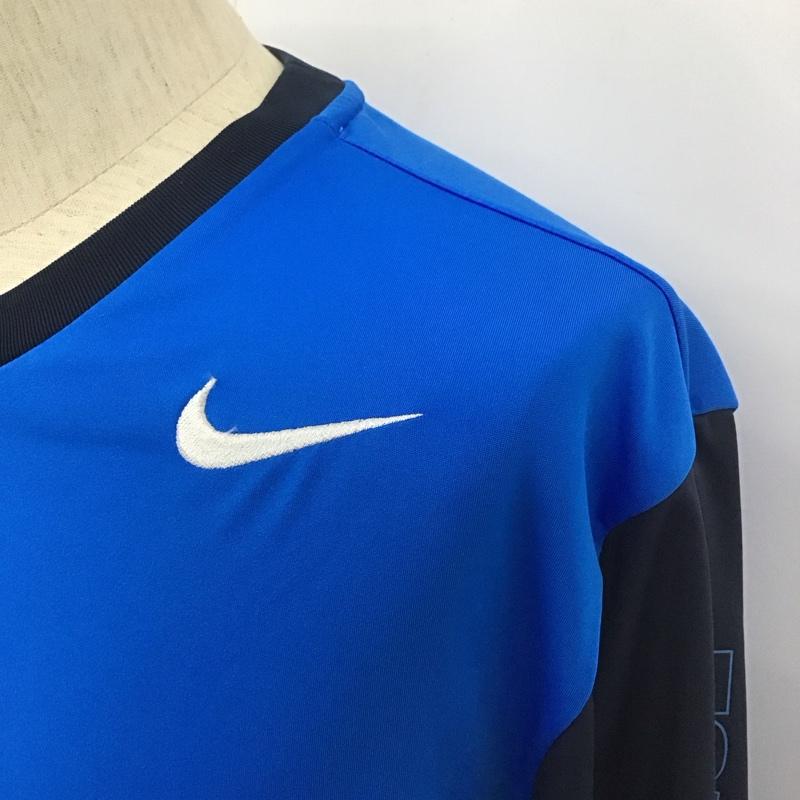 エフシーレアルブリストル F.C.Real Bristol カットソー 長袖 長袖カットソー クルーネックカットソー ナイキ コラボ スポーツウェア M ロゴ、文字 青 / ブルー /  メンズ USED 古着 中古 10111493