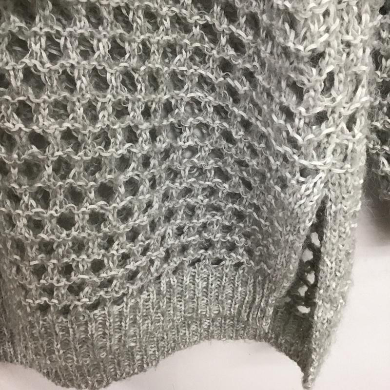 ニコアンド niko and... ニット、セーター 長袖 長袖ニットカットソー クルーネック セーター FREE 無地 灰 / グレー /  レディース USED 古着 中古 10147249