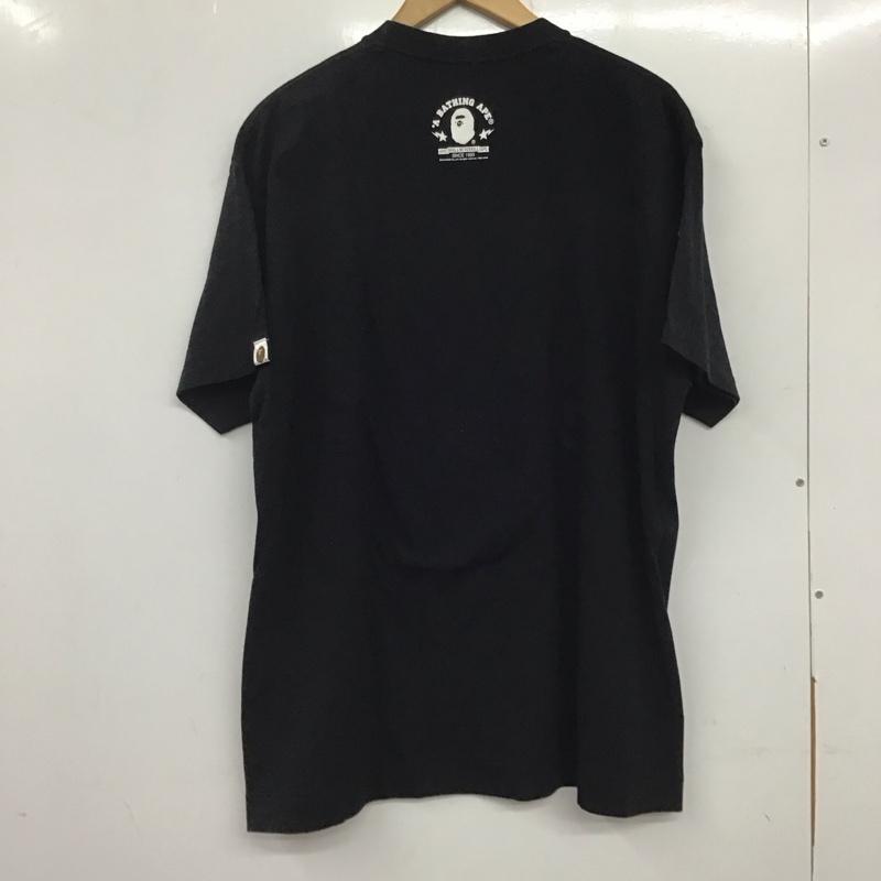アベイシングエイプ A BATHING APE Tシャツ 半袖 シャークパンダ マイロ XL プリント 黒 / ブラック /  メンズ USED 古着 中古 10133564