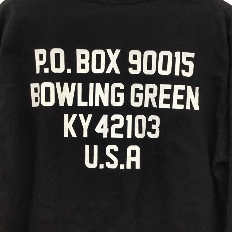 ラッセル RUSSELL カットソー 長袖 長袖カットソー プリントカットソー クルーネック FREE ロゴ、文字 黒 / ブラック /  メンズ USED 古着 中古 10130700