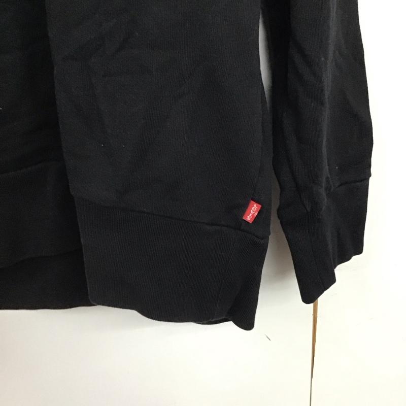 リーバイス Levi s トレーナー 長袖 長袖 L ロゴ、文字 黒 / ブラック /  メンズ USED 古着 中古 10141871