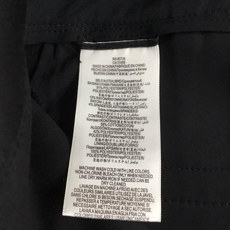 ビーシービージーマックスアズリア BCBGMAXAZRIA パンツ スラックス スラックスパンツ ワイドパンツ センタータックパンツ S 無地 黒 / ブラック /  レディース USED 古着 中古 10133045