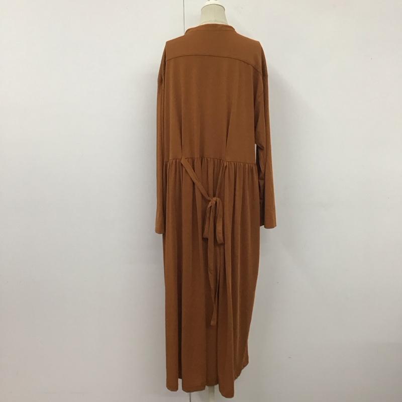 アズノゥアズドゥバズ AS KNOW AS de base ワンピース ロングスカート 無地 茶 / ブラウン /  レディース USED 古着 中古 10110242