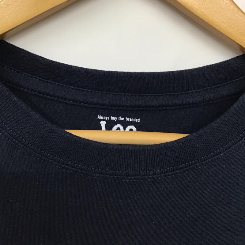 リー Lee Tシャツ 半袖 半袖カットソー プリントTシャツ クルーネックカットソー M プリント 紺 / ネイビー /  メンズ USED 古着 中古 10130929