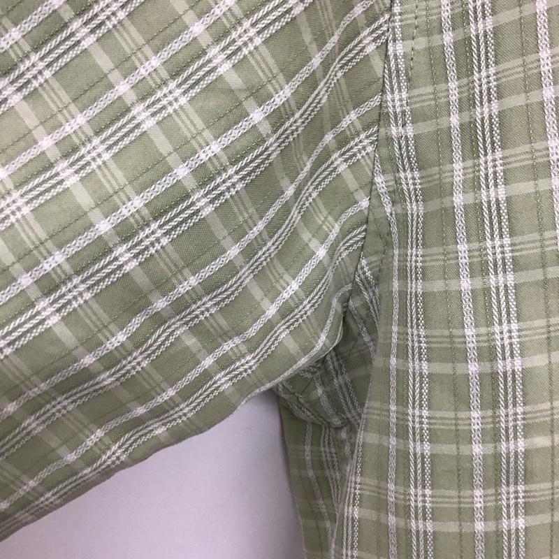 古着 USED シャツ、ブラウス 半袖 半袖シャツ チェックシャツ 古着 XL チェック 緑 / グリーン /  メンズ USED 古着 中古 10128723
