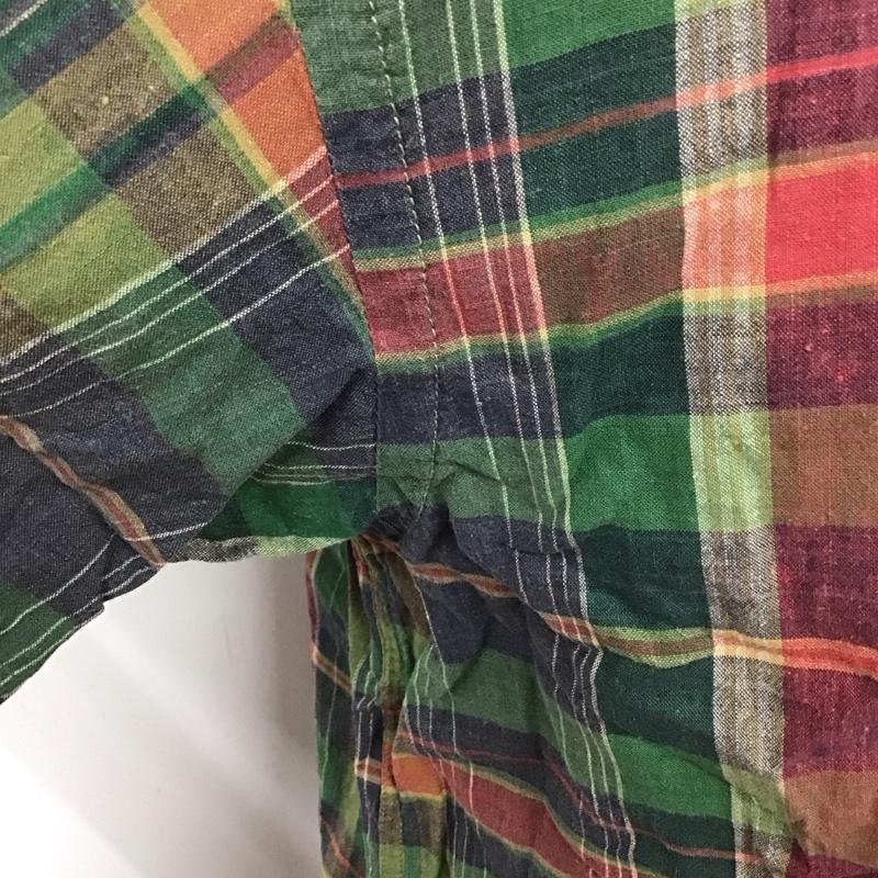 チャップスラルフローレン CHAPSRALPHLAUREN シャツ、ブラウス 半袖 半袖シャツ チェックシャツ ボタンダウンシャツ M チェック マルチカラー / マルチカラー /  メンズ USED 古着 中古 10111135