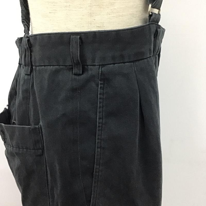 ワイズフォーメン Y s for men ボトムス ボトムス サスペンダー付きパンツ コットン M 無地 黒 / ブラック /  メンズ USED 古着 中古 10107980