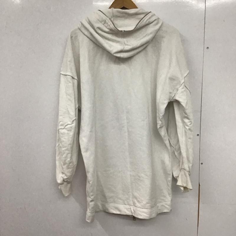 ディーゼル DIESEL パーカー 長袖 ジップアップパーカー 長袖パーカー カジュアルジャケット XS 無地 白 / ホワイト /  メンズ USED 古着 中古 10147611