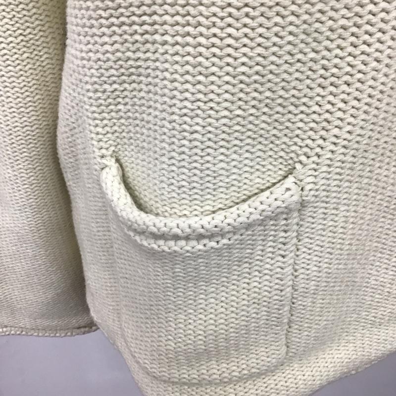 ハリウッドランチマーケット HRMARKET ニット、セーター 長袖 M 無地 白 / ホワイト /  レディース USED 古着 中古 10121489