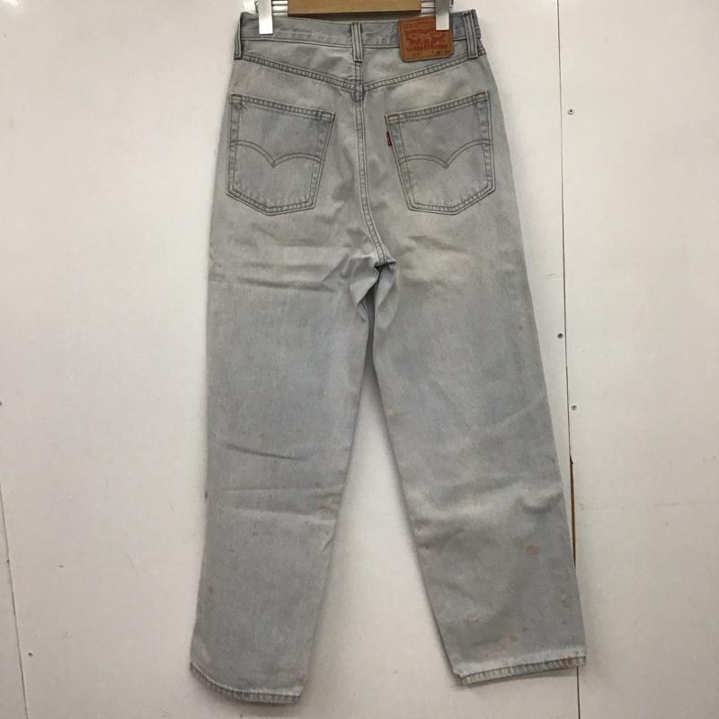 リーバイストラウスアンドコー Levi Strauss & co. パンツ デニム、ジーンズ デニムパンツ ワイドパンツ カジュアルパンツ 29インチ 無地 水色 / ライトブルー /  メンズ USED 古着 中古 10149158