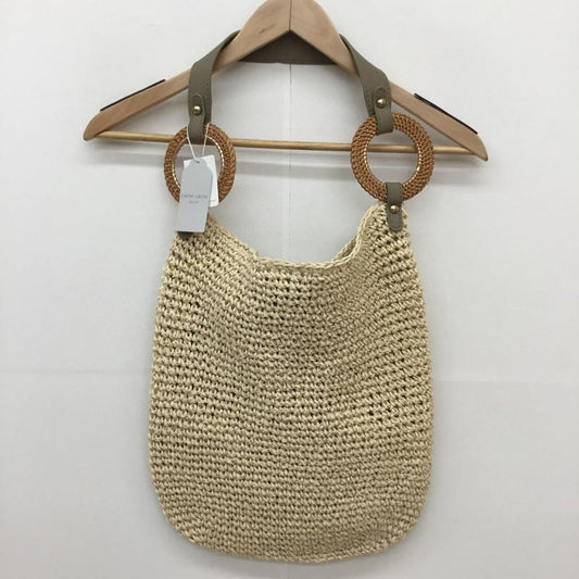 カシュ カシュ cache cache ハンドバッグ ハンドバッグ 無地 ベージュ / ベージュ /  レディース USED 古着 中古 10135131