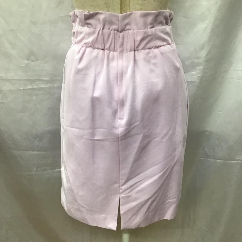 フォンセ FONCE スカート ミニスカート ミニスカート スクエアスカート タイトスカート バックスリット 38 無地 桃 / ピンク /  レディース USED 古着 中古 10114901