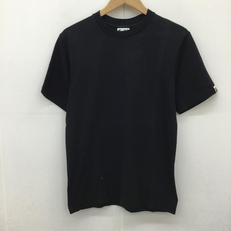 アベイシングエイプ A BATHING APE カットソー 半袖 S 無地 黒 / ブラック /  メンズ USED 古着 中古 10134727
