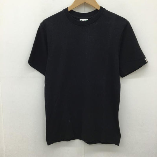 アベイシングエイプ A BATHING APE カットソー 半袖 S 無地 黒 / ブラック /  メンズ USED 古着 中古 10134727