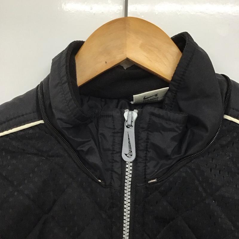 ナイキ NIKE ジャケット、上着 ジャンパー、ブルゾン f60308 ジップアップジャケット ナイロンジャケット M ロゴ、文字 黒 / ブラック /  レディース USED 古着 中古 10144194