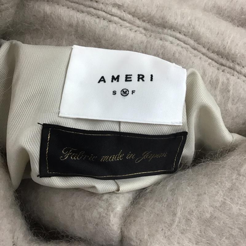アメリ AMERI コート コート一般 01220761140 DEFORMATION COLLAR SHAGGY COAT M 無地 グレージュ / グレージュ /  レディース USED 古着 中古 10109601
