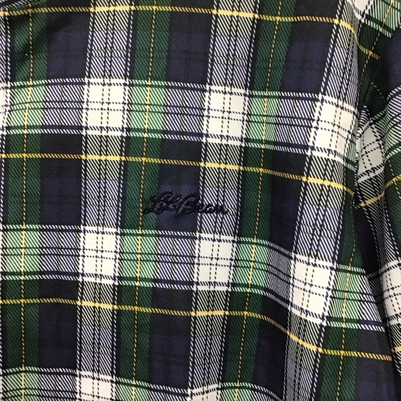エルエルビーン L.L.Bean カットソー 半袖 半袖カットソー ジップアップネック プルオーバー 90s L チェック マルチカラー / マルチカラー /  メンズ USED 古着 中古 10141265