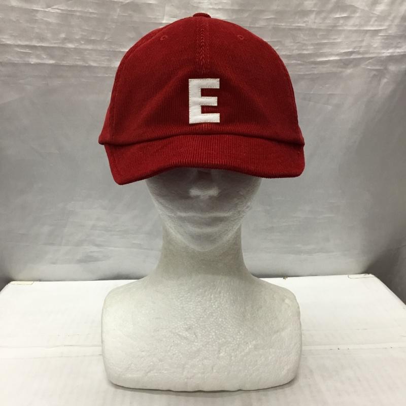 イーブルアクト EVILACT 帽子 キャップ EA24-ACT2-C02 CORDUROY-E CAP コーデュロイ タグ付き ワンポイント 赤 / レッド /  メンズ USED 古着 中古 10122444