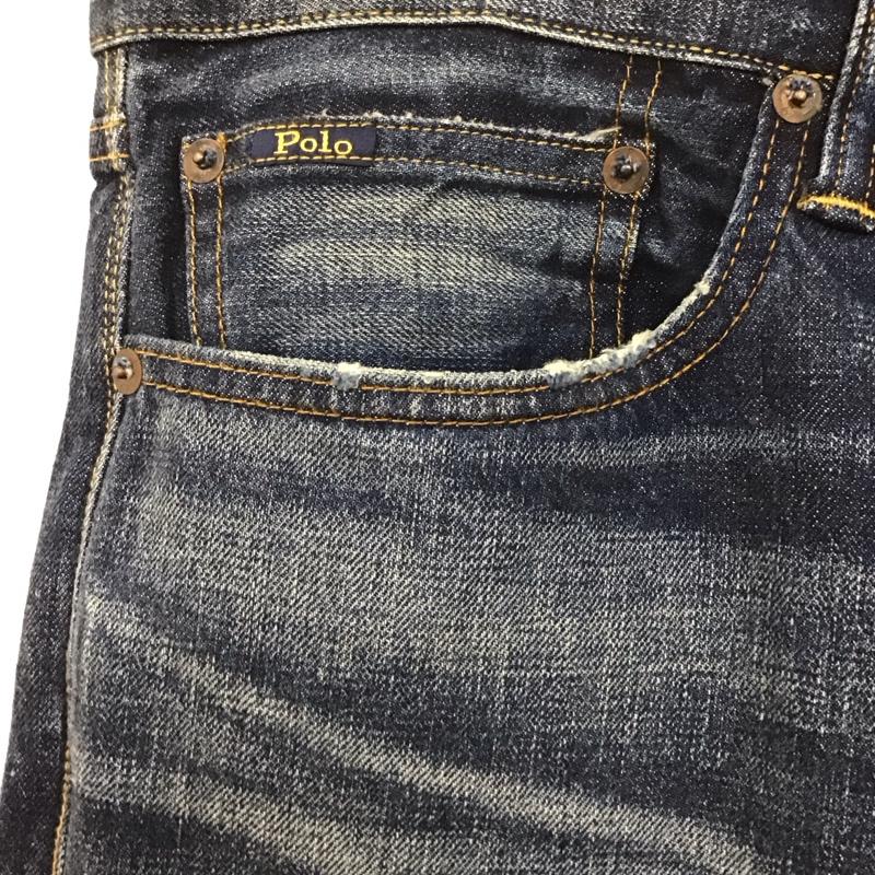 ポロラルフローレン POLO RALPH LAUREN パンツ デニム、ジーンズ デニムパンツ スリムパンツ ジーンズ カジュアルパンツ ストレッチパンツ 36 無地 インディゴ / インディゴ /  メンズ USED 古着 中古 10107760